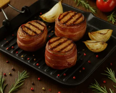 Medalhões de Filé Mignon com Bacon Sabor Inigualável e Prático