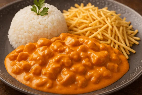 Strgonoff de Frango Cremoso e Fácil Receita Deliciosa!